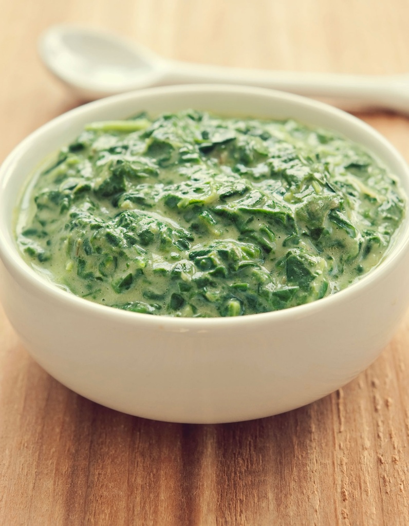 Dès 6/8 mois : Déjeuner - Purée d'Epinards à la crème, Boulgour au curry et filet de poulet Texture "Lisse" DLC 21/04/2025