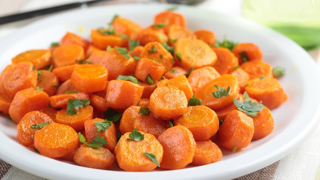 Dès 15/18 mois : Déjeuner - Carottes au thym, riz aux champignons et veau à la sauge Texture "Morceaux" DLC 29/04/2025