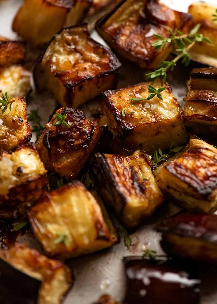 Dès 6/8 mois : Déjeuner -  Aubergines et fonds d'artichauts au curcuma,  Pâtes au pesto  et  Dos de Lieu noir Texture "Lisse" DLC 20/07/2025